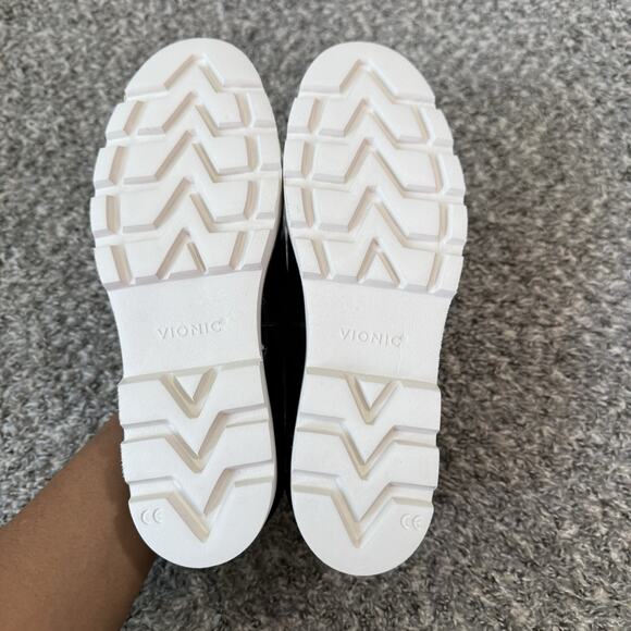 Vionic Kensley Women's Slip On Loafer Shoe Black Patent Leather 9 Wide New - Picture 3 of 8